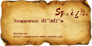 Szappanos Ádám névjegykártya